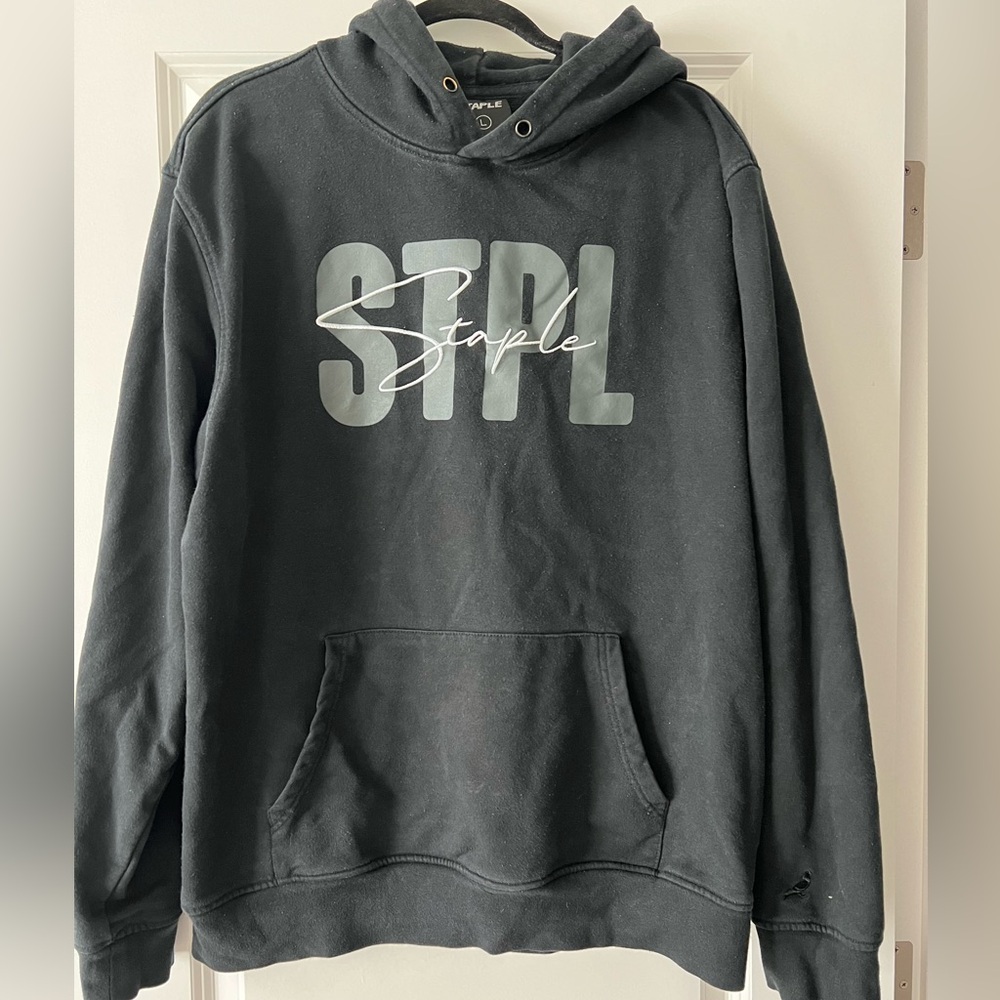 Men black Staple logo hoodie  #hoodie